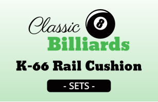 Classic Billiards K-66 Rail Cushion Set